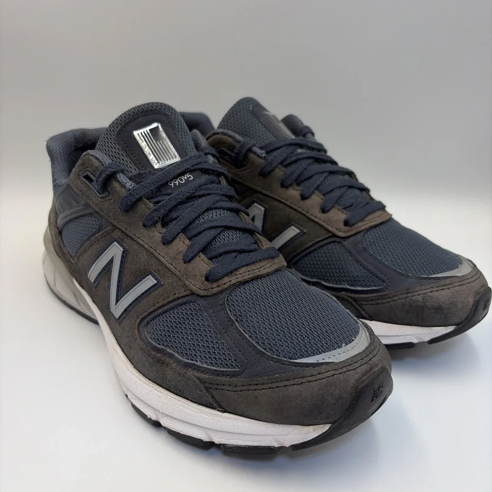 New Balance 990v5 Shoes Mens Size 9.5D Blue Navy Made In USA Running Sneaker